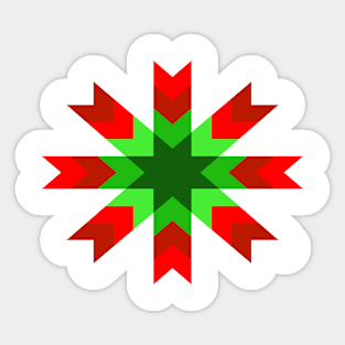 Christmas Cactus Star Sticker